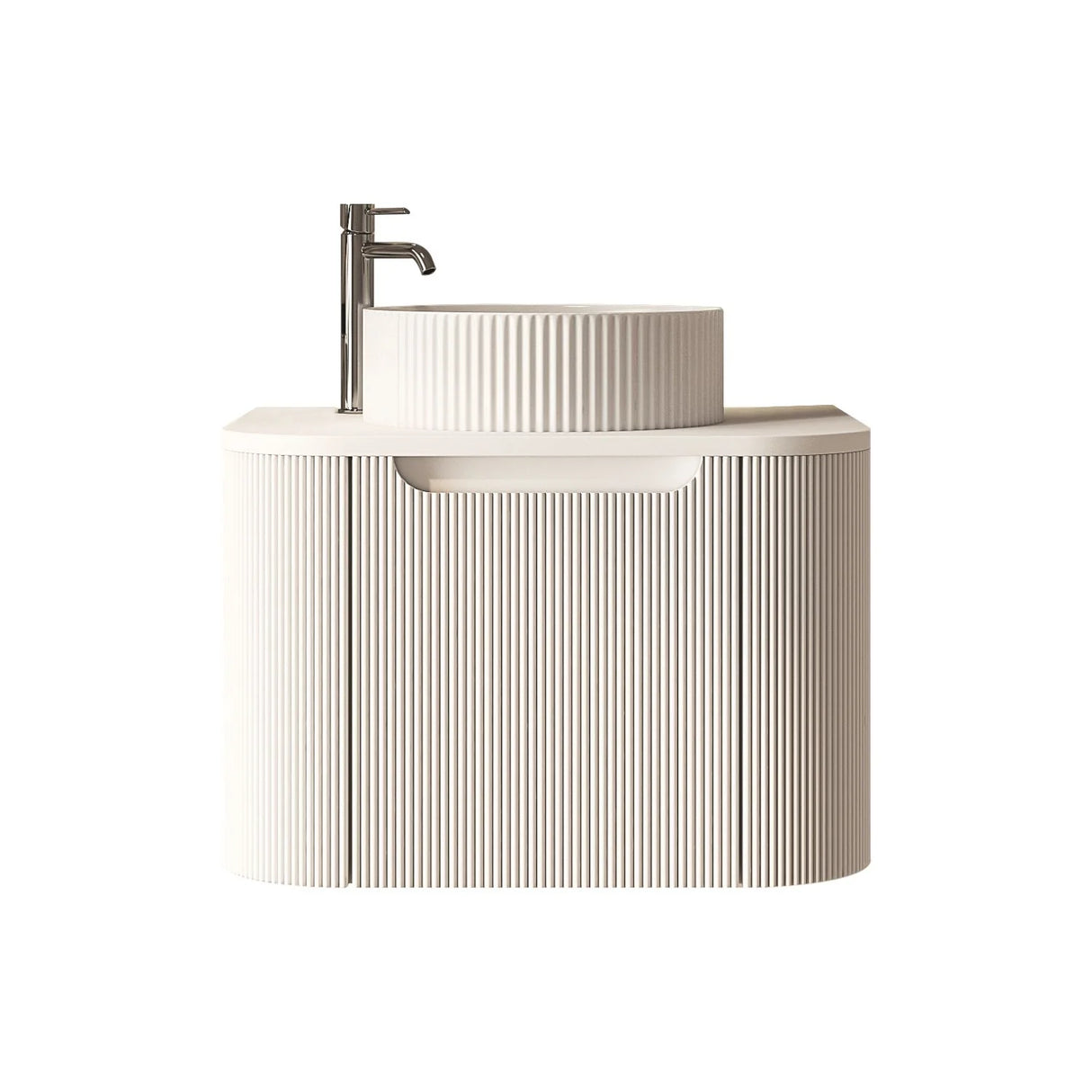 Rome Wall Hung Vanity Matte White 600mm