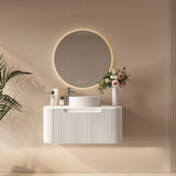 Rome Wall Hung Vanity Matte White 750mm