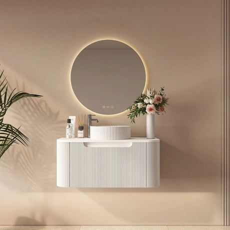 Rome Wall Hung Vanity Matte White 750mm