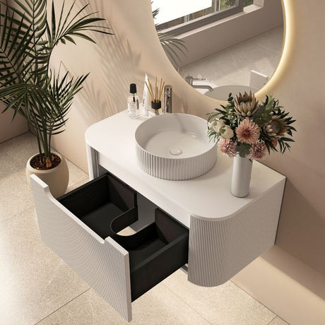 Rome Wall Hung Vanity Matte White 900mm