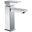 Rosa Rectangle Handle Basin Mixer Lead Free Chrome