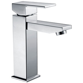 Rosa Rectangle Handle Basin Mixer Lead Free Chrome