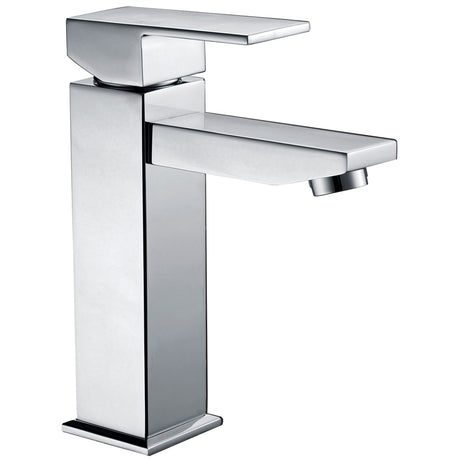 Rosa Rectangle Handle Basin Mixer Lead Free Chrome