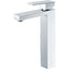 Rosa Rectangle Handle High Rise Basin Mixer Lead Free Chrome