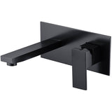 Rosa Rectangle Handle Wall Basin Mixer Lead Free