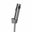 Round ABS Toilet Bidet Spray Kit With Stainless Steel Hose - Brushed Nickel