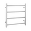 Round Electric Heated Towel Rack 4 Bars - Brushed Nickel