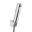 Round ABS Toilet Bidet Spray Kit With Stainless Steel Hose - Chrome