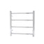 Round Electric Heated Towel Rack 4 Bars - Chrome