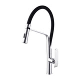 Round Pull Out Kitchen Sink Mixer Tap - Chrome