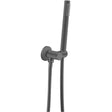 AQU Round Hand Shower Rail With Handheld Shower - Brushed Gun Metal