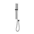 Round Rail With Handheld Shower - Matte Black