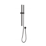 Round Rail With Handheld Shower - Matte Black