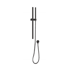 Round Rail With Handheld Shower - Matte Black