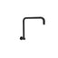Round Shower Arm High Rise Matte Black