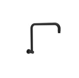 Round Shower Arm High Rise Matte Black