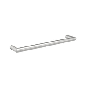 Round Single Bar Polished Heated Towel Rail - 450mm - 14Watts