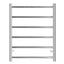 UNIVERSAL Round Electric Heated Towel Rack 6 Bars Inlet - Chrome