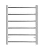 UNIVERSAL Round Electric Heated Towel Rack 6 Bars Inlet - Chrome