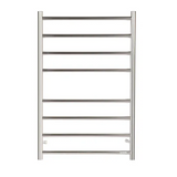 UNIVERSAL Round Electric Heated Towel Rack 8 Bars Inlet Chrome
