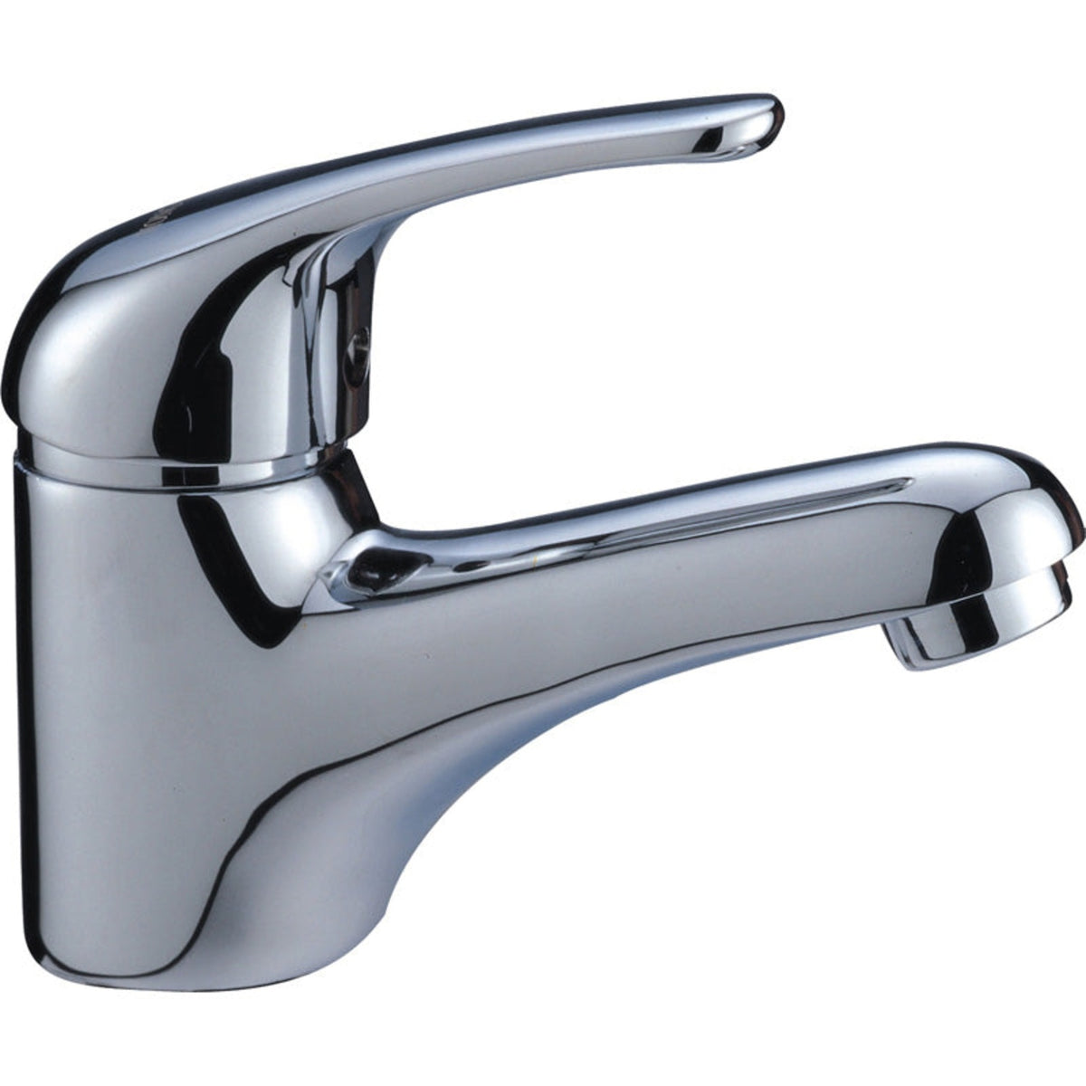 Ruby Slim Rectangle Handle Basin Mixer 35 mm Lead Free Chrome