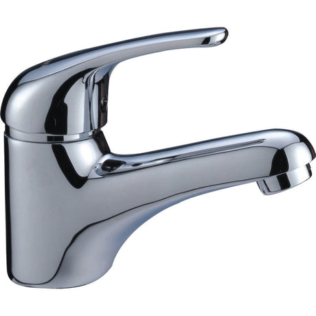 Ruby Slim Rectangle Handle Basin Mixer 35 mm Lead Free Chrome
