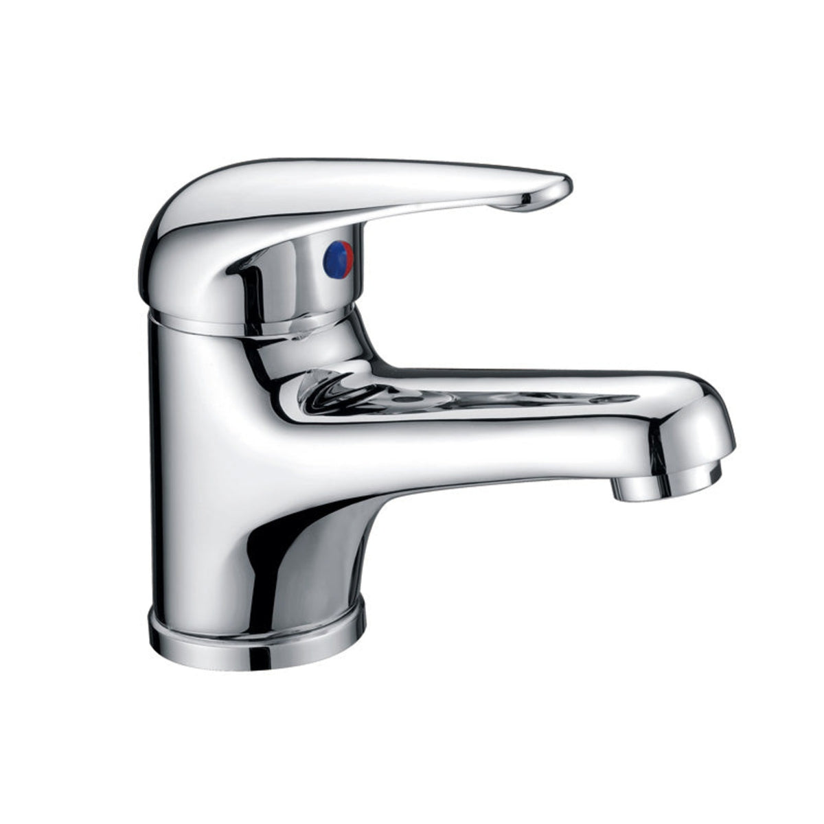 Ruby Slim Rectangle Handle Basin Mixer Lead Free Chrome