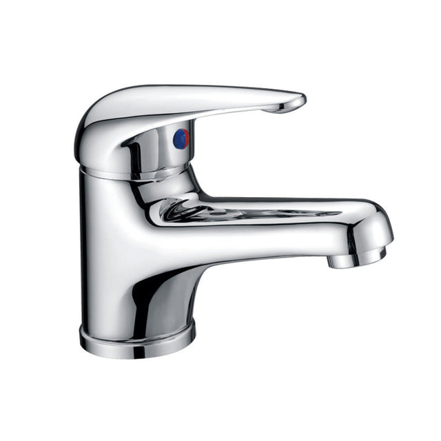 Ruby Slim Rectangle Handle Basin Mixer Lead Free Chrome