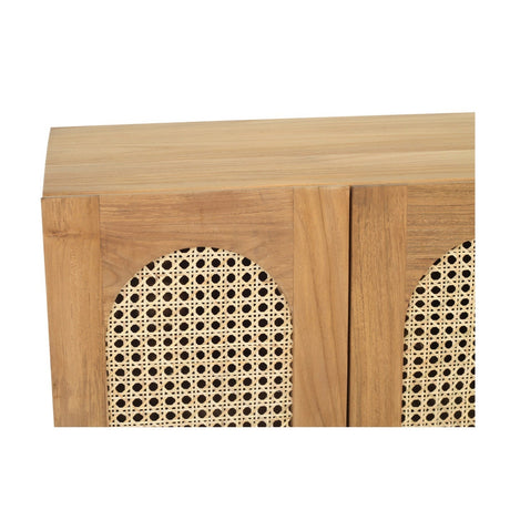 Ryan Teak Six Door Sideboard - Natural 1.93m