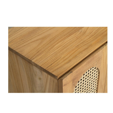 Ryan Teak Six Door Sideboard - Natural 1.93m