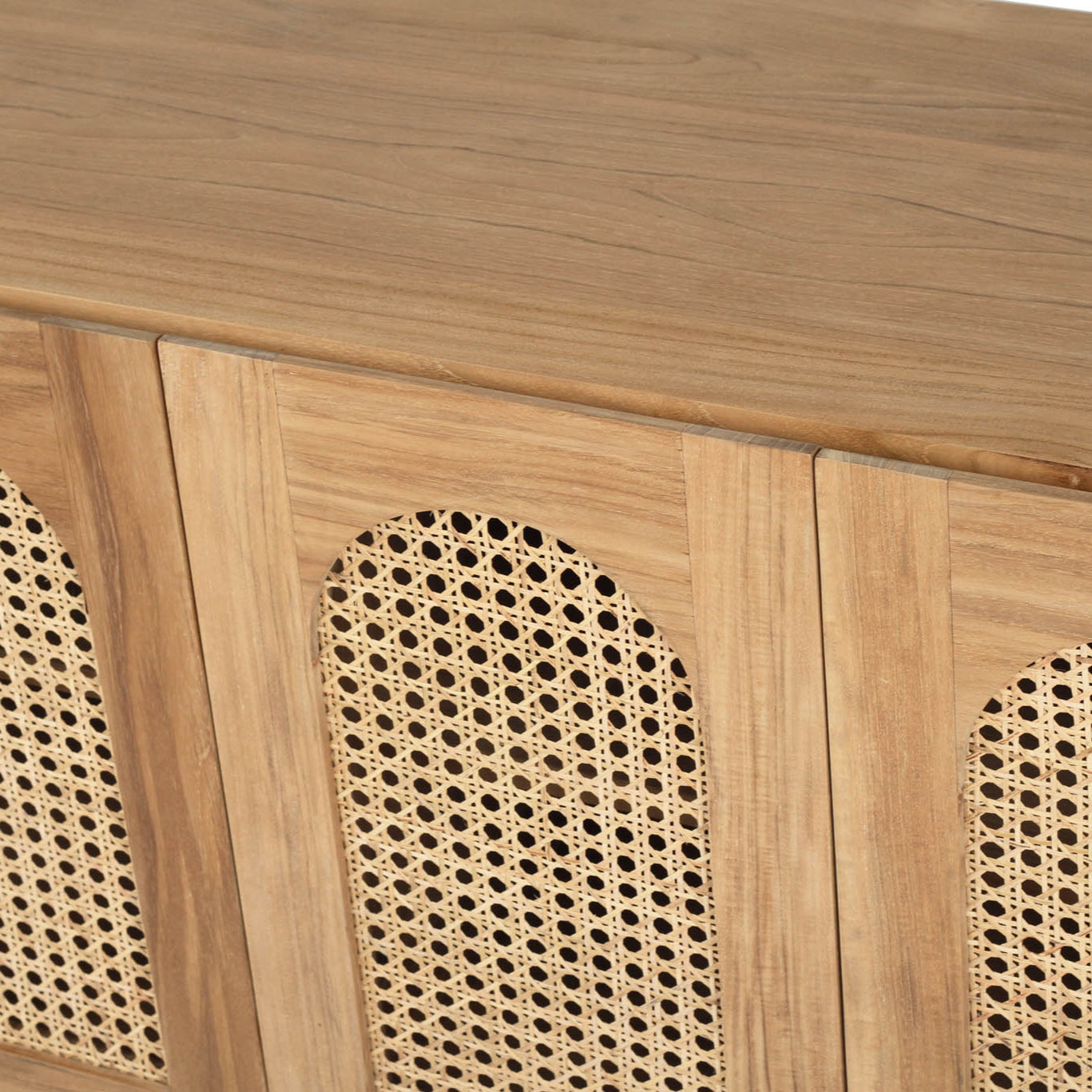 Ryder Eight Door Mahogany Entertainment Unit - Natural -2.57m