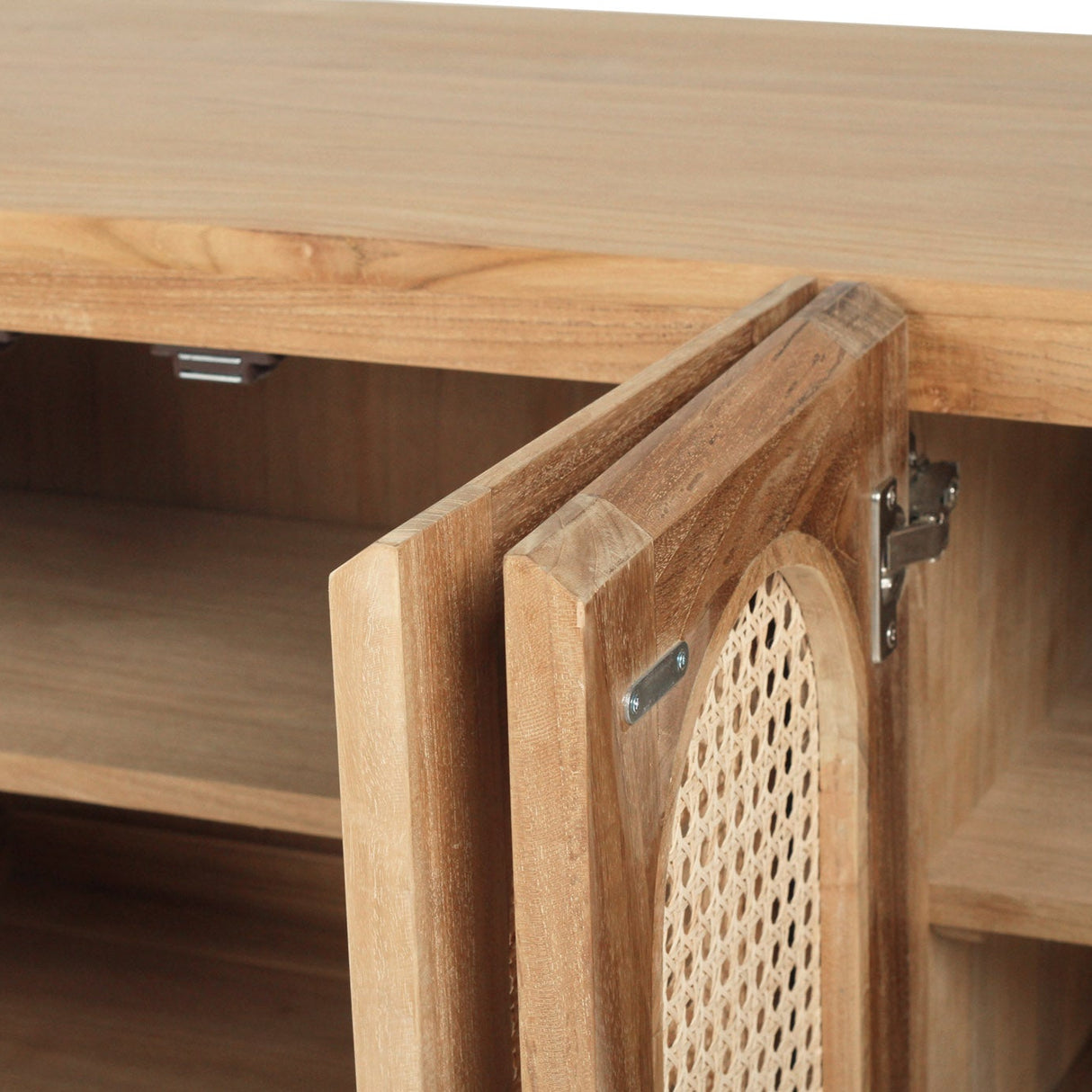Ryder Eight Door Mahogany Entertainment Unit - Natural -2.57m