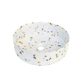 SASSO 36 Countertop Basin Gold Terrazzo (Round: 360x360x120)