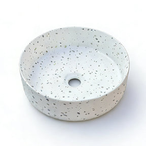 SASSO 36 Countertop Basin White Terrazzo (Round: 360x360x120)