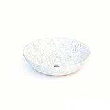 SASSO 40 Countertop Basin Speckled White (Round: 400x400x140)