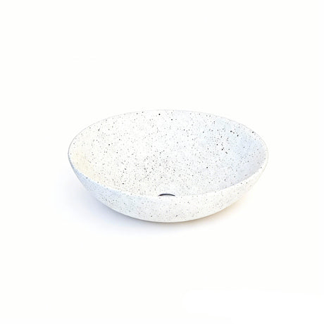 SASSO 40 Countertop Basin Speckled White (Round: 400x400x140)
