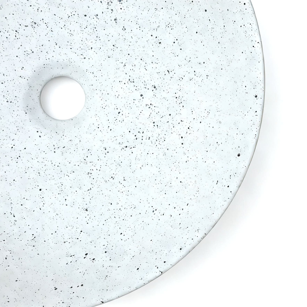 SASSO 40 Countertop Basin Speckled White (Round: 400x400x140)