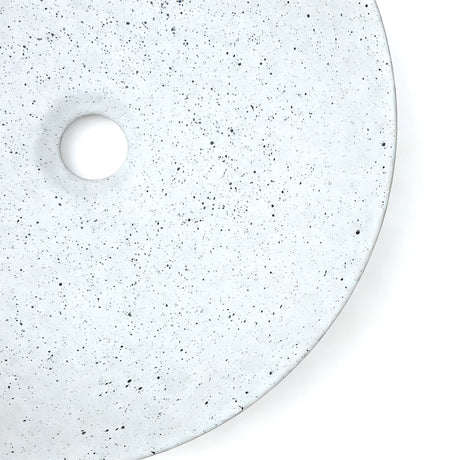 SASSO 40 Countertop Basin Speckled White (Round: 400x400x140)