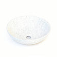 SASSO 40 Countertop Basin Speckled White (Round: 400x400x140)