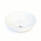 SASSO 40 Countertop Basin Speckled White (Round: 400x400x140)