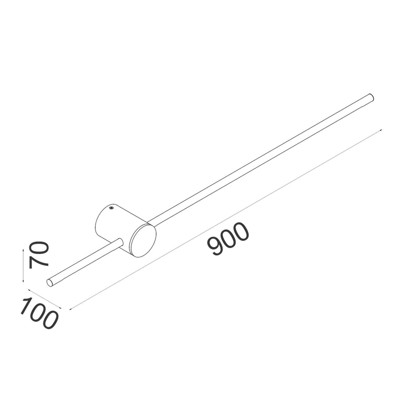 SABER: Interior Linear LED Dual-CCT Wall Lights (Black/ White)