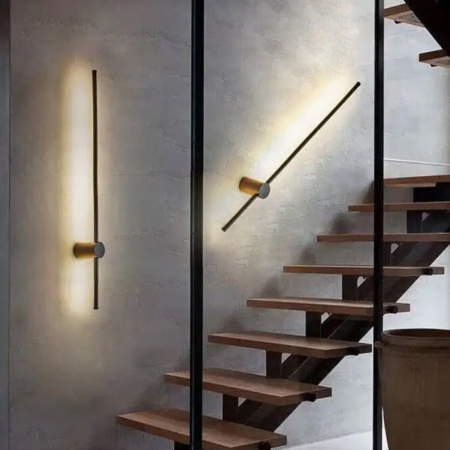 SABER: Interior Linear LED Dual-CCT Wall Lights (Black/ White)