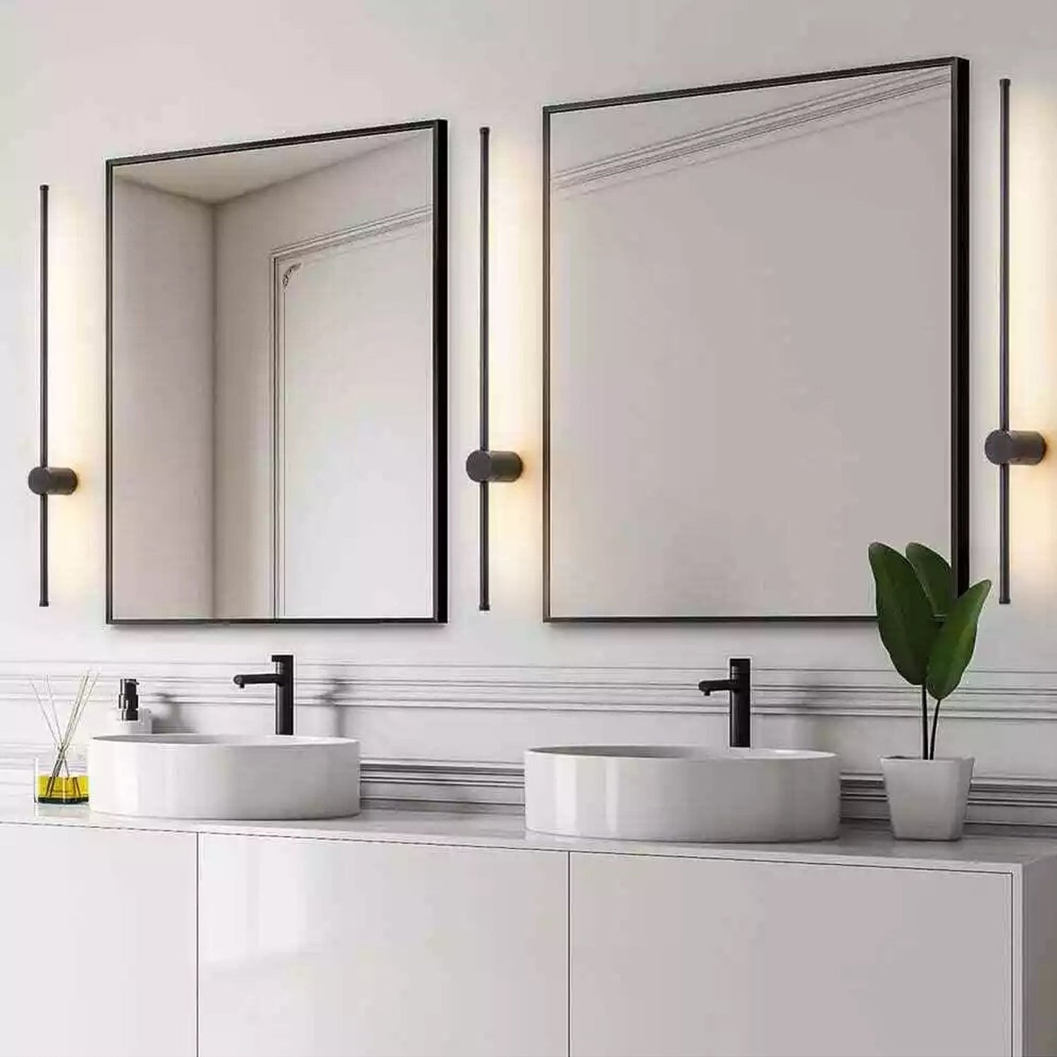 SABER: Interior Linear LED Dual-CCT Wall Lights (Black/ White)
