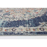 Salsa Hollow Medalion Transitional Navy & Multi Rug