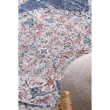 Salsa Hollow Medalion Transitional Navy & Multi Rug