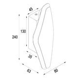 SANTIAGO: City Series LED Tri-CCT Interior Oval Dimmable Wall Light (White)