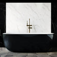 SAPPHIRE BLACK Freestanding Bathtub Overflow 1650mm