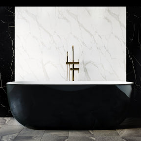 SAPPHIRE BLACK Freestanding Bathtub Overflow 1650mm