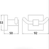 Sara Robe Hook (Chrome)