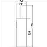 Sara Deluxe Toilet Brush (Chrome)